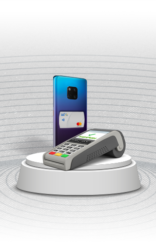 كل ما يتطلبه الأمر هو نقرة بسيطة وآمنة لدفع مشترياتك اليومية مع ملصق الدفع الإلكتروني ABK Pay!