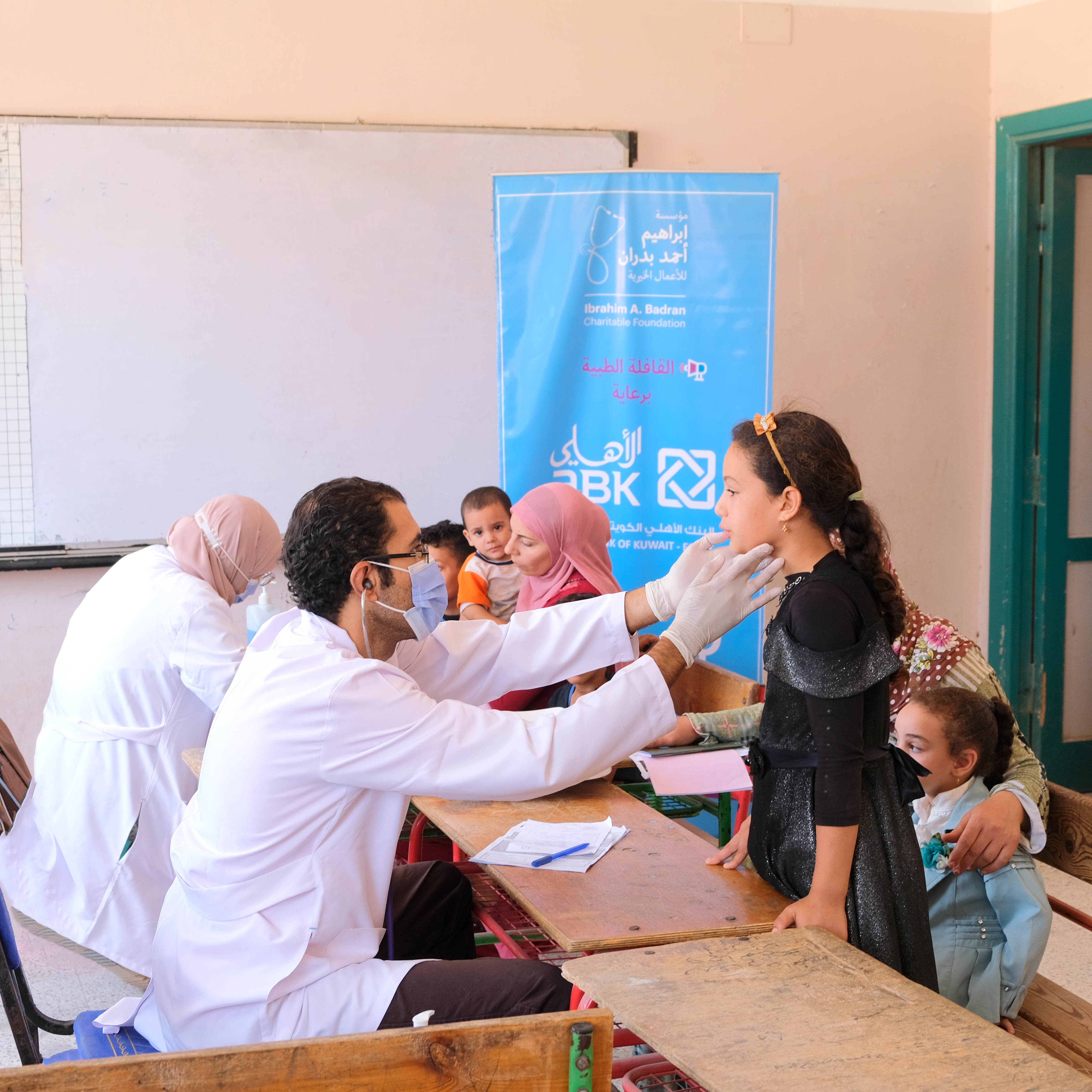 ABK-Egypt Staff Volunteer in IBF Medical Convoys  for Children in Al-Beheira Governorate