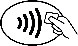 contactless symbol on the stores’ POS device